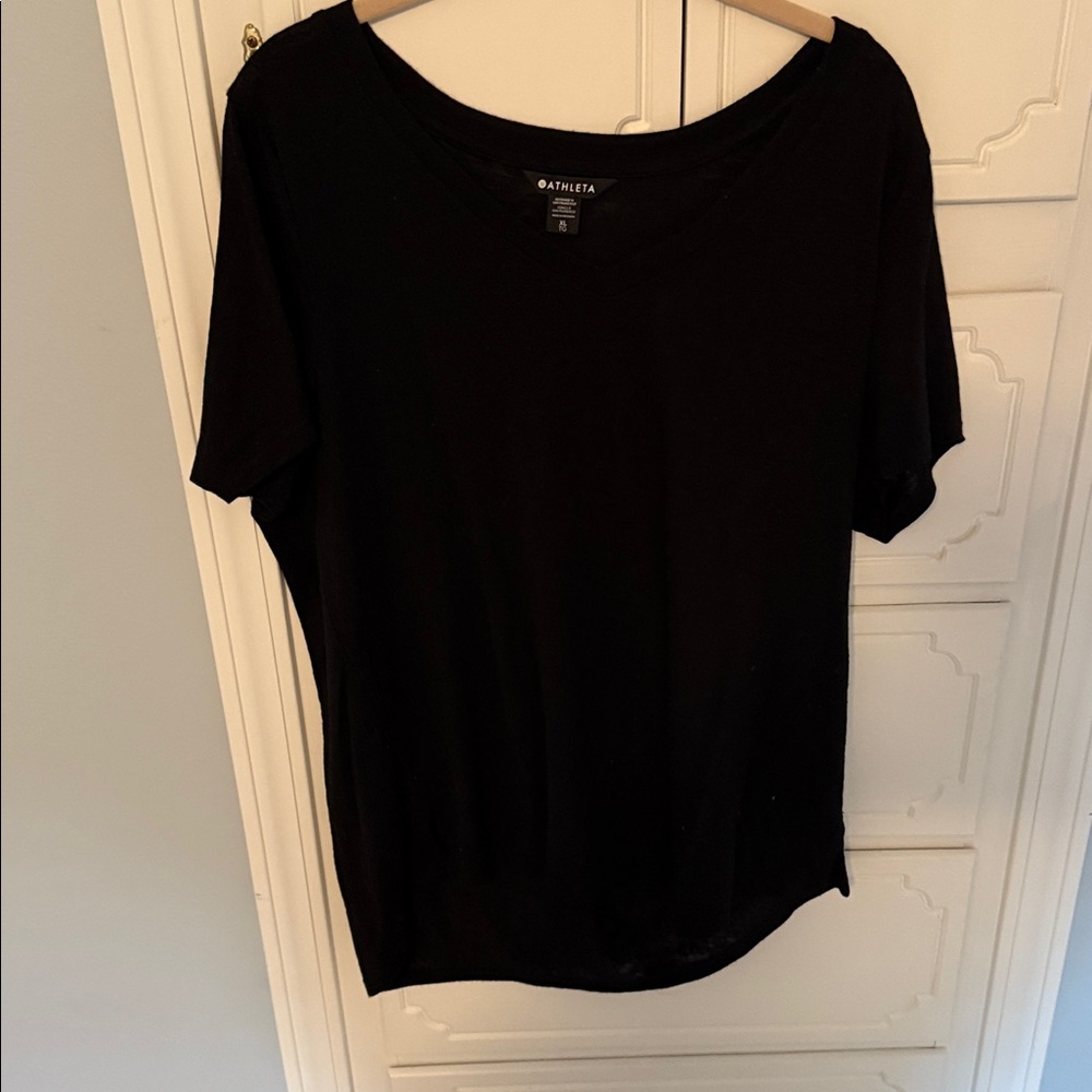 Athleta Black Short Sleeve Top